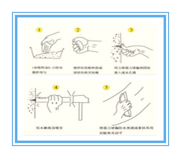 防水堵漏修補(bǔ)施工步驟圖